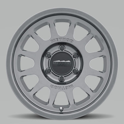 (set of 4) Method MR703 Gloss Titanium | 17x8.5" +0mm | 6x5.5in Wheel