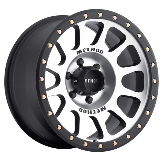 Method MR305 NV Machined - Matte Black Lip | 18x9" +0mm | 6x5.5mm Wheel