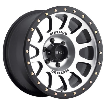 (set of 4) Method MR305 NV Machined - Matte Black Lip | 18x9" +0mm | 6x5.5in Wheel