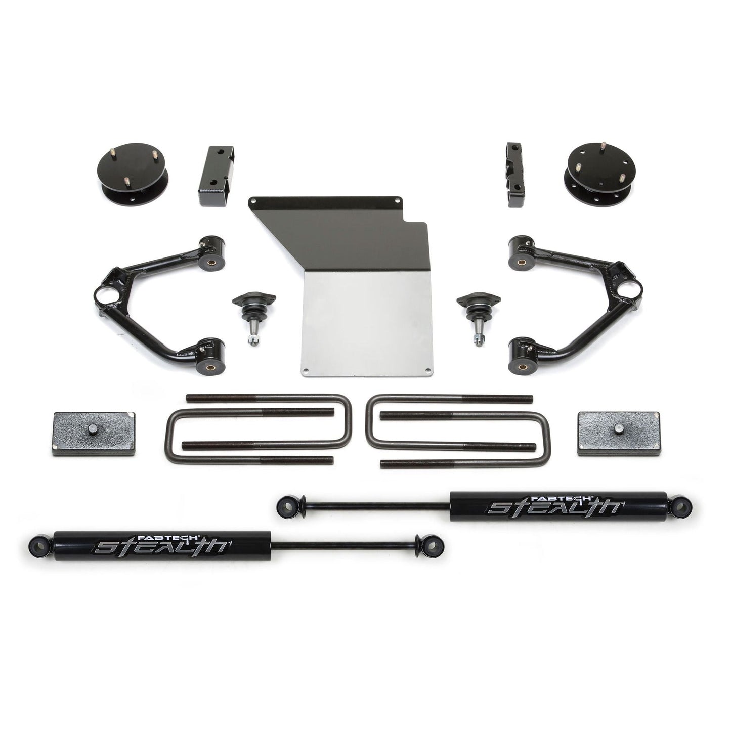 Fabtech 3" Budget Upper Control Arm System w/ Rear Stealth Shocks | GM C/K1500 Pickup (14-18) (K1070M)