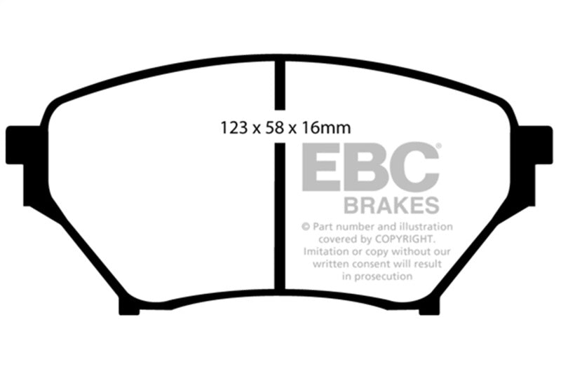 EBC Brakes DP51452NDX Bluestuff NDX Full Race Brake Pads for 01-05 Miata