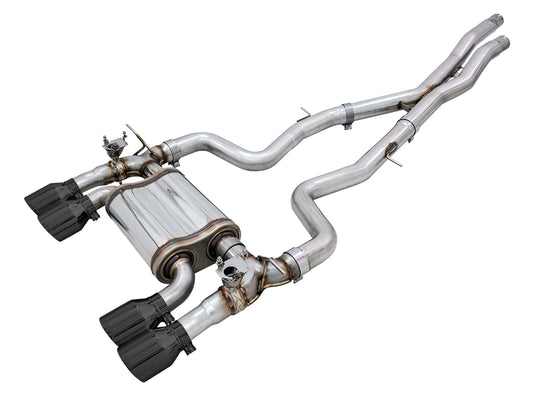AWE Tuning AWE SwitchPath Catback Exhaust for BMW F8X M3/M4 - Diamond Black - 3025-43074