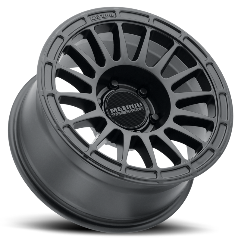 (set of 4) Method MR314 Matte Black | 17x7.5" +30mm | 5x4.5in Wheel