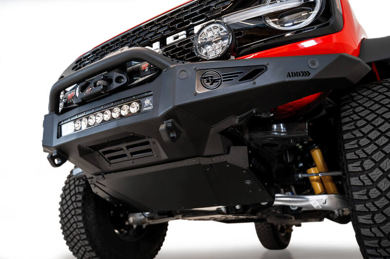 Addictive Desert Designs 2021+ Ford Bronco Rock Fighter Front Bumper - Hammer Black