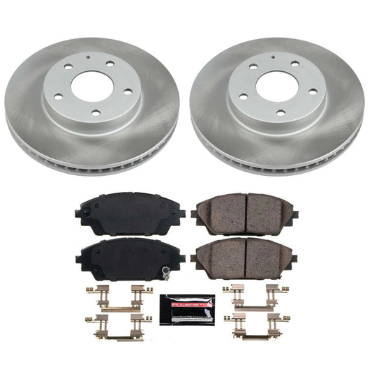 PowerStop 16-21 Mazda CX-3 Front Semi-Coated Rotor Kit (SC6974)