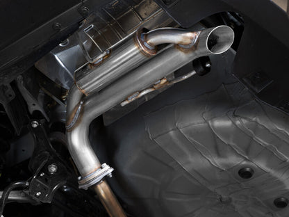 aFe Takeda 2-1/2in 304 Stainless Steel Axle-Back Hi-Tuck Exhaust System Subaru Outback 20-26 H4-2.4L