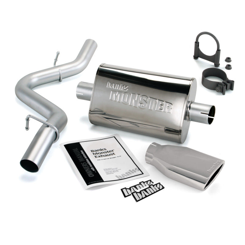 Banks Power 97-07 Jeep 2.5/4.0L SS Cat Exh Sys w/ Chrome Tip | Wrangler (51312)