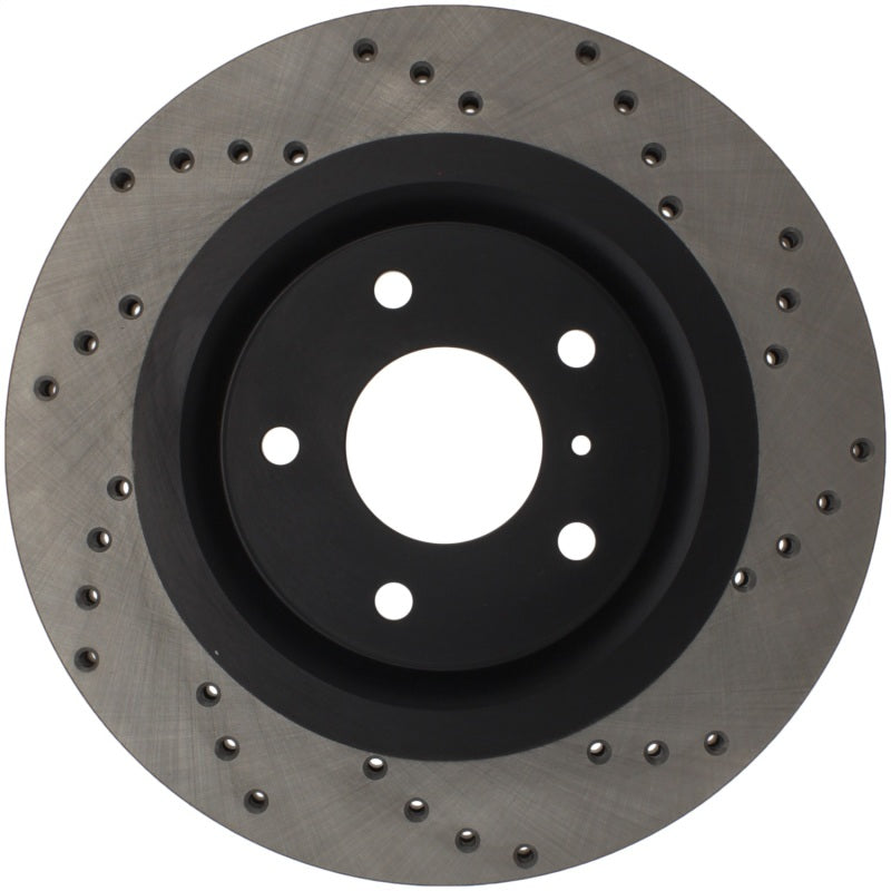 Stoptech 128.42080R Sport Cross-Drilled Disc Brake Rotors For Nissan Altima