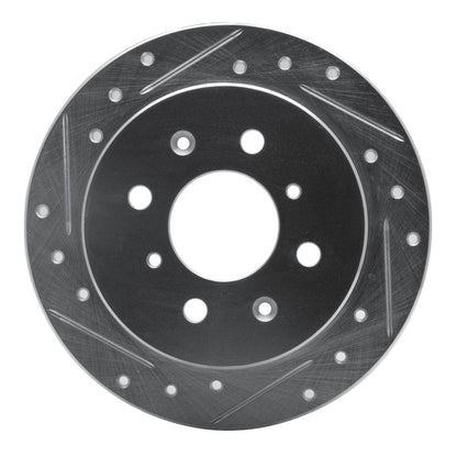 R1 83-93 Acura Integra Rear D&S Slotted Rotor | Honda Civic/Prelude, Acura Integra (631-59014L)
