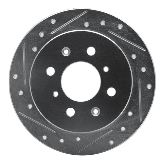 R1 83-93 Acura Integra Rear D&S Slotted Rotor | Honda Civic/Prelude, Acura Integra (631-59014L)
