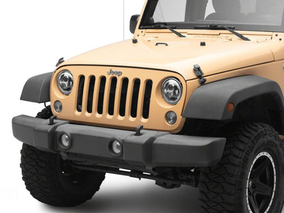 Raxiom 07-18 Jeep Wrangler Axial 7-Inch LED Headlights w/ DRL Black Housing (J178741)