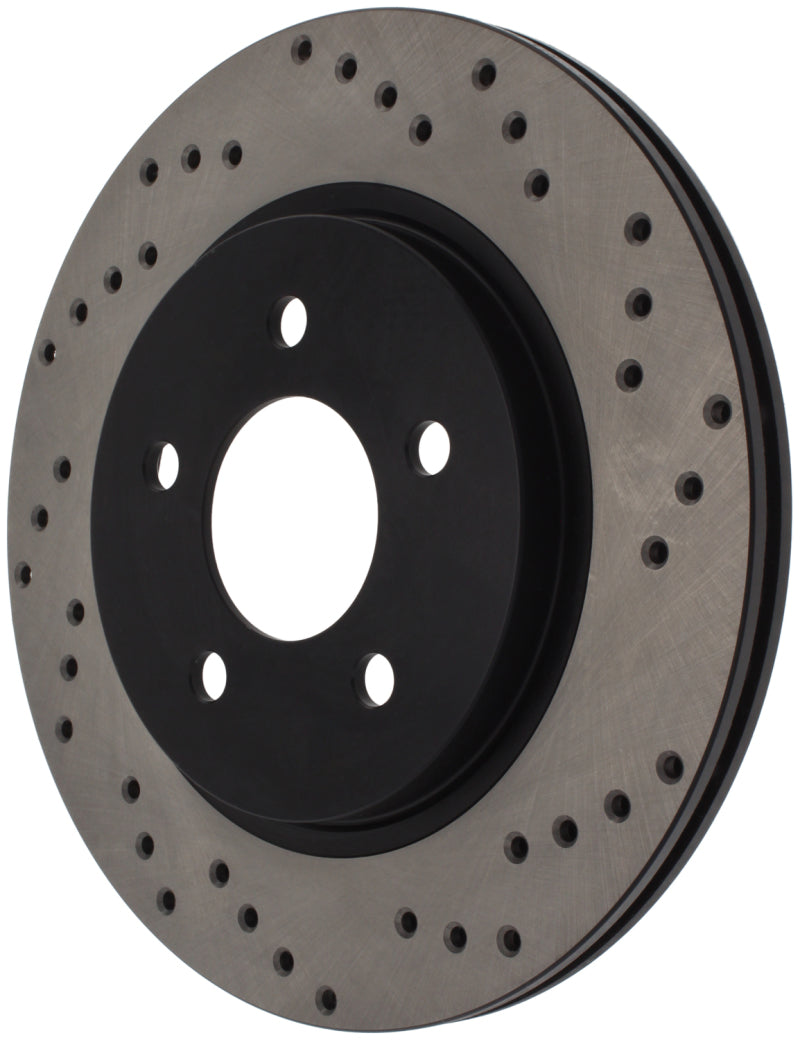 StopTech 128.61087L Sport Cross-Drilled Disc Brake Rotor for 05-14 Mustang