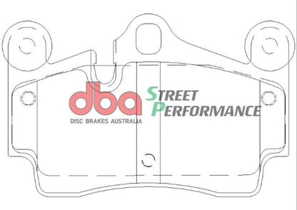 DBA SP500 Rear Street Performance Brake Pads | Porsche Cayenne (03-10) (DB1677SP)