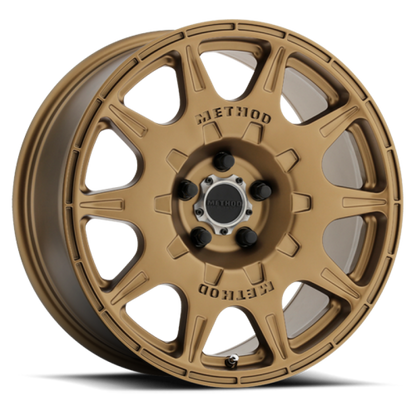 (set of 4) Method MR502 Rally Bronze | 17x8" +38mm | 5x100mm Wheel