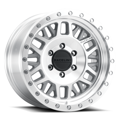 (set of 4) Raceline 951 Ryno Machined | 17x8.5" +0mm | 5x127mm Wheel