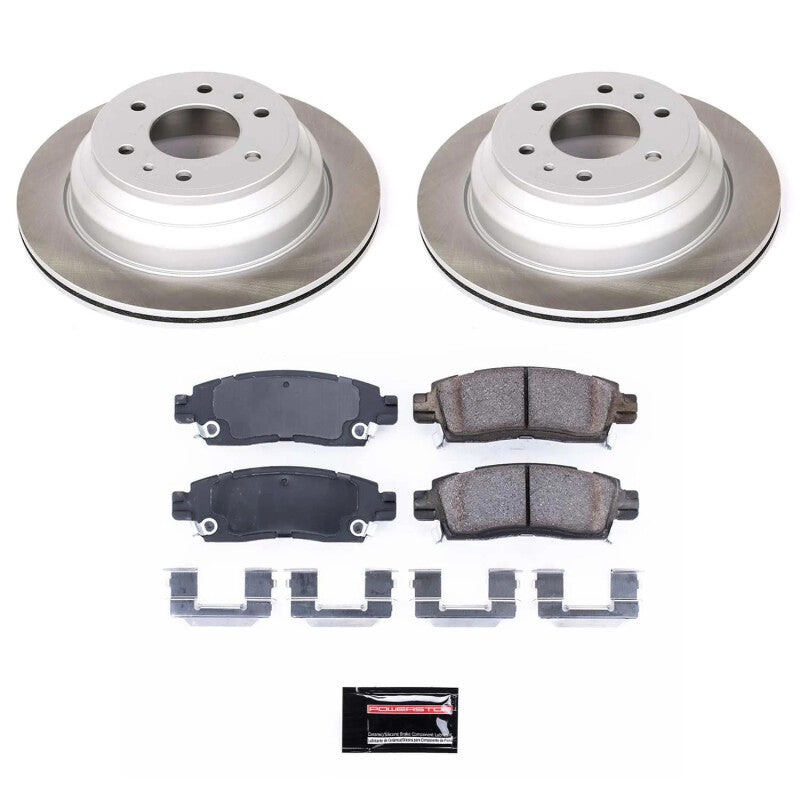 PowerStop 05-09 Saab 9-7x Rear Semi-Coated Rotor Kit (SC2050)