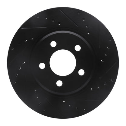 DFC D&S Black Brake Rotor (FRONT): Chrysler 300 (05-23)