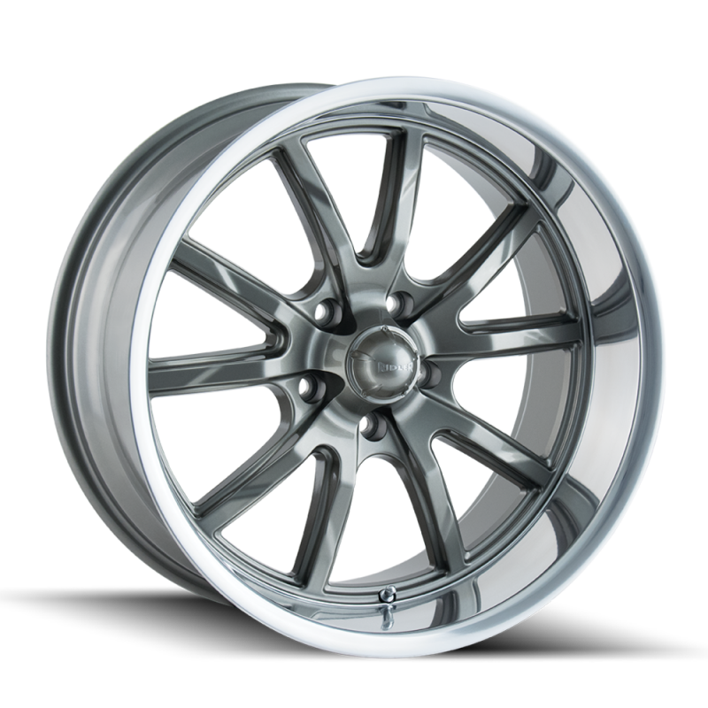 Ridler Wheels 650 Gloss Grey Polished | 18x9.5" +0mm | 5x120.65mm Wheel