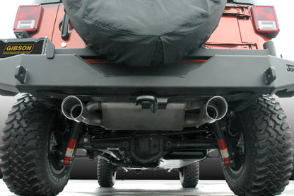 Gibson 2.5in Dual Split Cat-Back Exhaust | Jeep Wrangler JK Sport 3.6L (07-17) (617303)