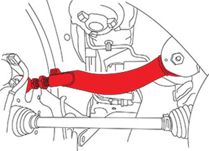 SPC Performance 67445 Adj Rear Upper Control Arm Steel Black for Ford Each
