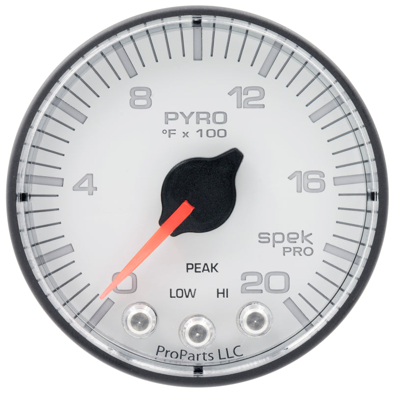 Autometer Spek-Pro 2 & 1/16" Pyro. (EGT) Gauge 0-2000F