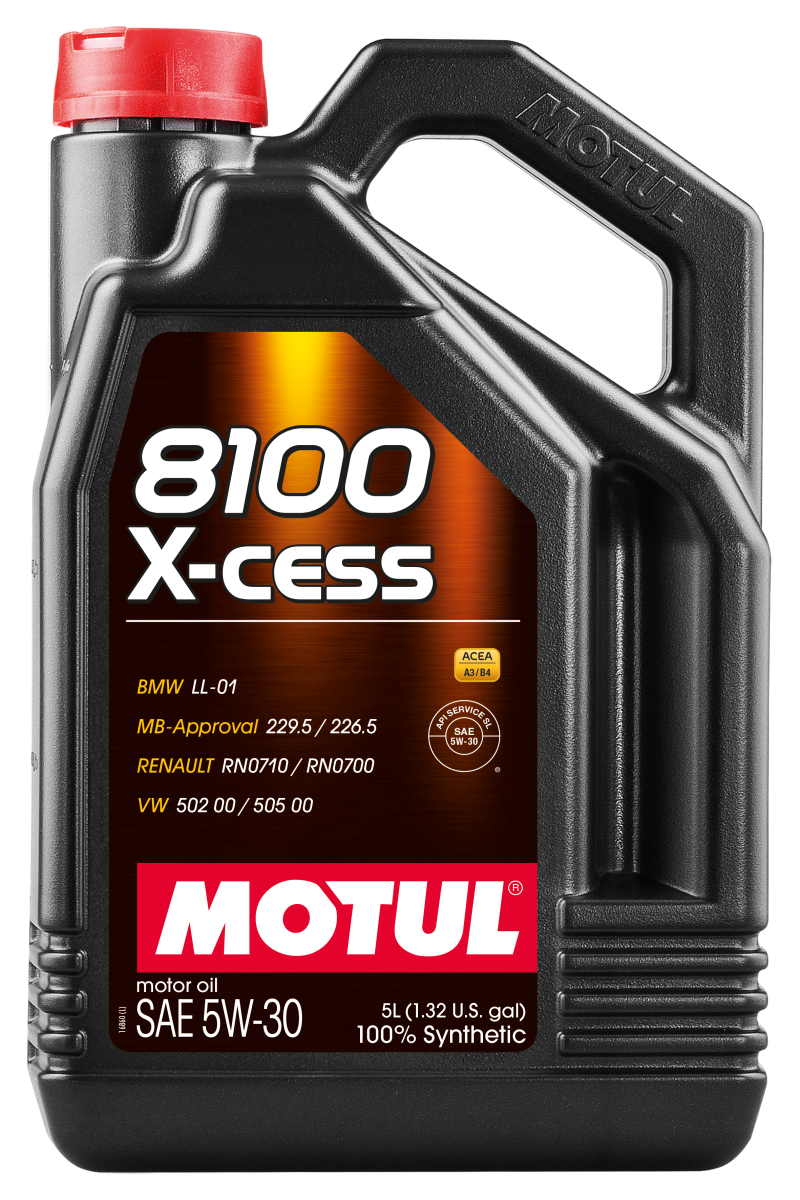 Motul 5W30 8100 X-CESS Synthetic Motor Oil - (108944/108946)