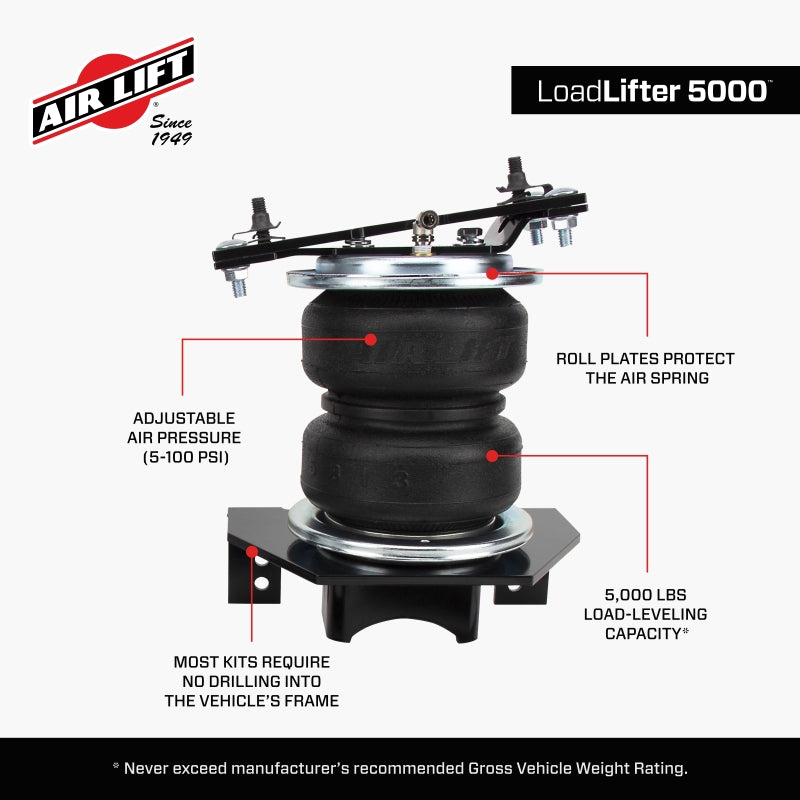 Air Lift Loadlifter 5000 Air Spring Kit for 2017 Ford F-250/F-350 2WD