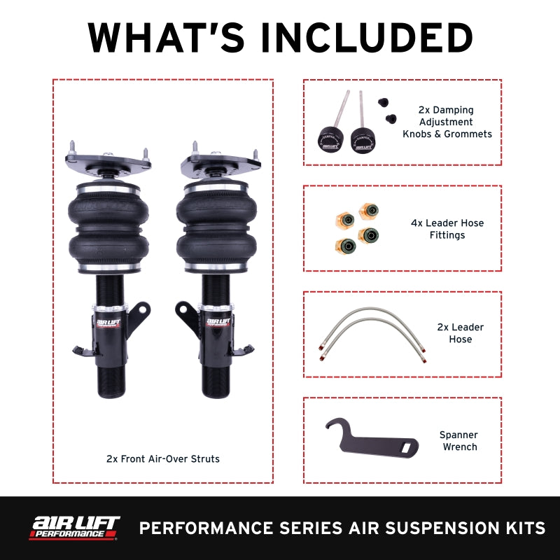 Air Lift 12-25mm Front Air Suspension Kit | Subaru BRZ / Toyota 86 / GR86 (12-26) (76006)