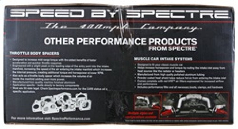 Spectre 10-12 Chevy Camaro V8-6.2L F/I Air Intake Kit w/ Red Filter (9908)