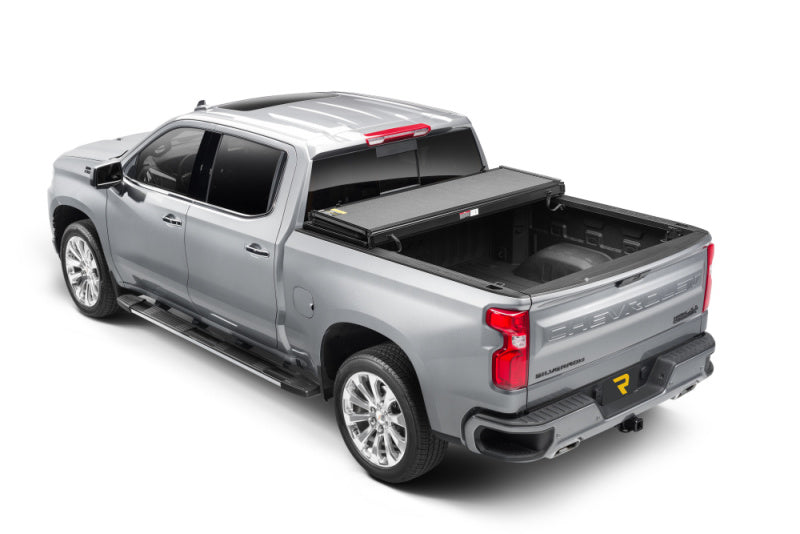 Extang 88445 Solid Fold ALX Hard Tri-Fold Tonneau Cover for 2014-2019 Silverado