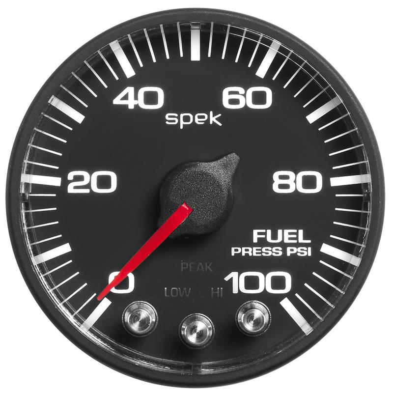 Autometer Spek-Pro 2 & 1/16" Fuel Press Gauge 100PSI