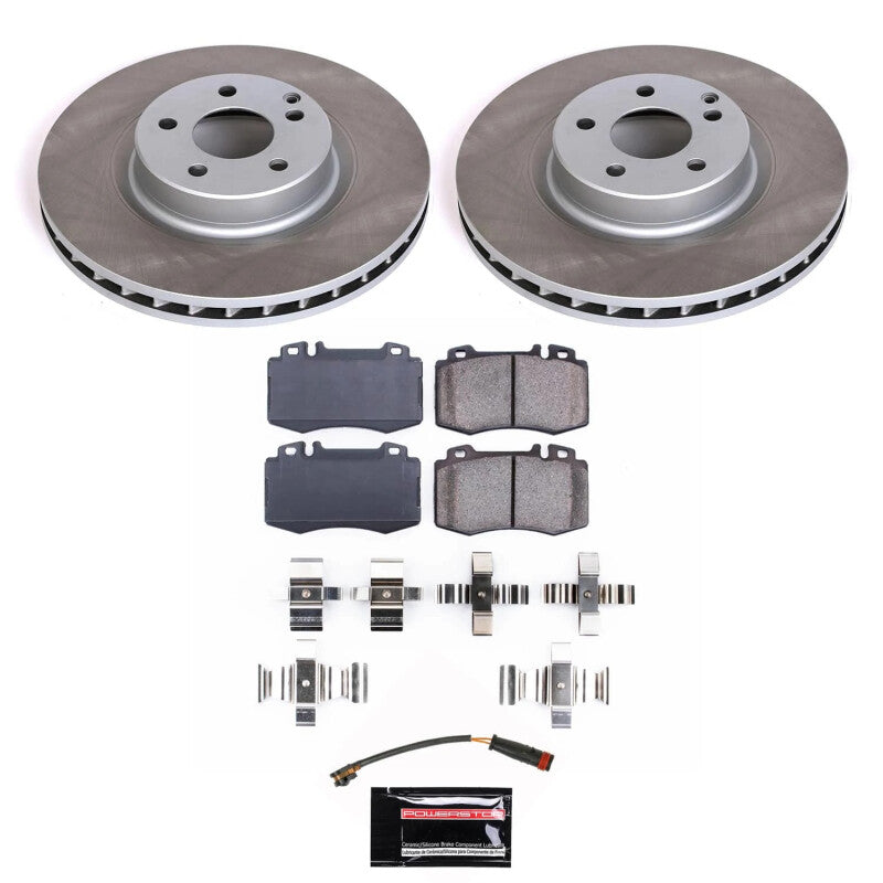PowerStop 07-11 Mercedes-Benz CLS550 Front Semi-Coated Rotor Kit (SC6601)
