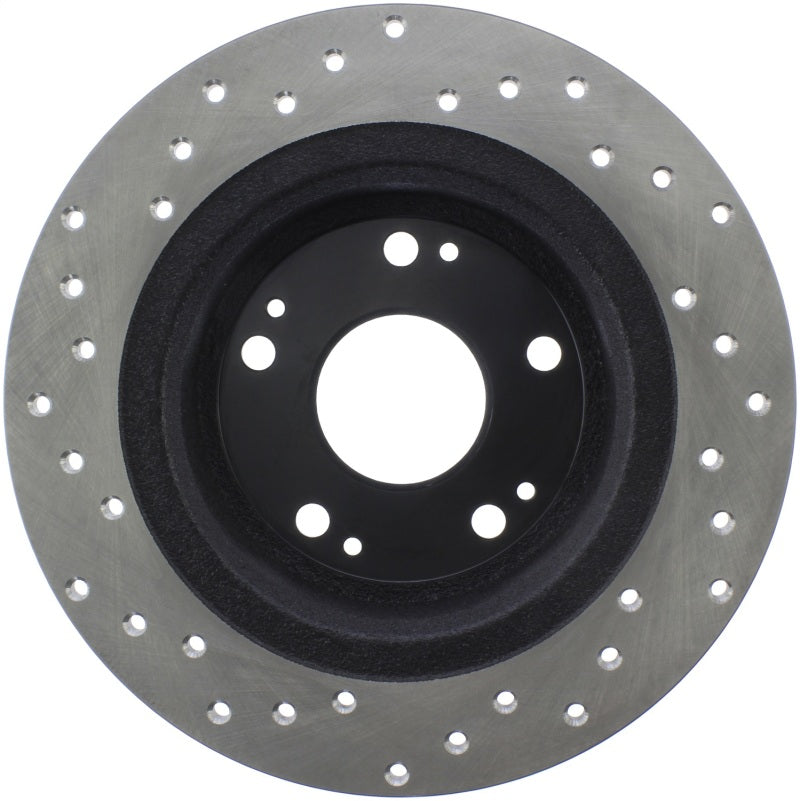 Stoptech 128.40068L Sport Cross-Drilled Disc Brake Rotors For Honda Accord