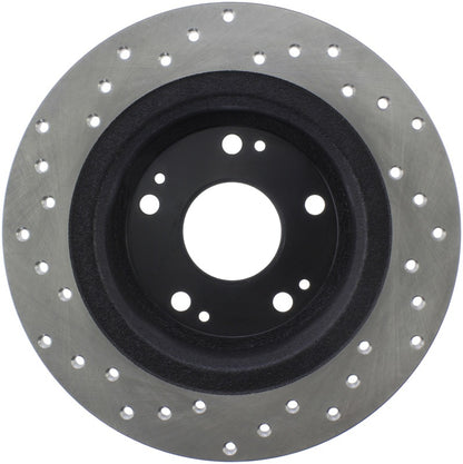 Stoptech 128.40068L Sport Cross-Drilled Disc Brake Rotors For Honda Accord