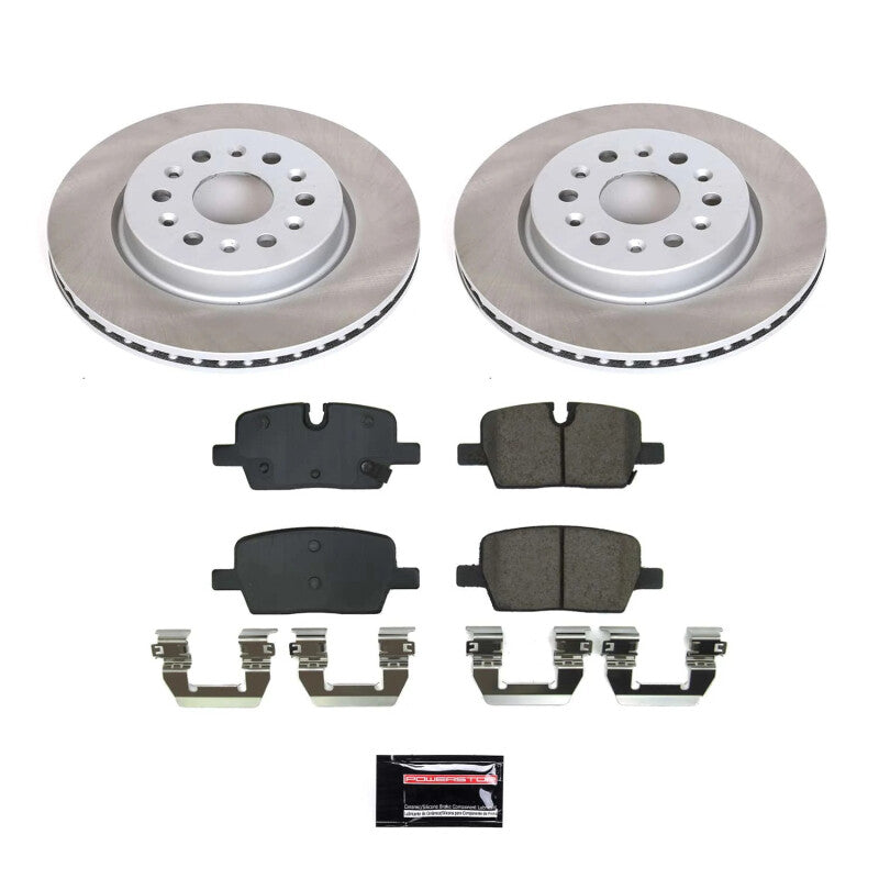 PowerStop 21-22 GMC Acadia Rear Semi-Coated Rotor Kit (SC8683)