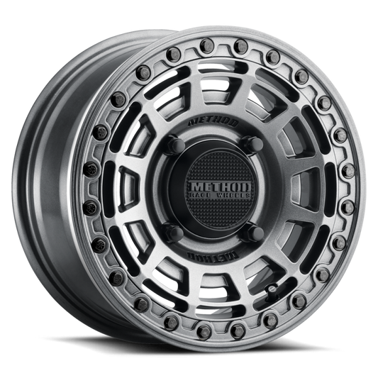 (set of 4) Method MR415 UTV Beadlock Gloss Graphite | 15x7" +38mm | 5x4.5in Wheel