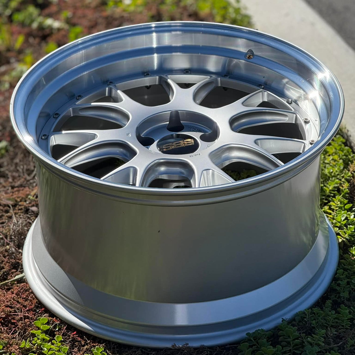 BBS LM-R 20x10 +12, 20x11 +14 5x112 Diamond Silver (SET)