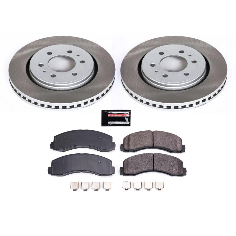PowerStop 10-21 Lincoln Navigator Front Semi-Coated Rotor Kit (SC3167)