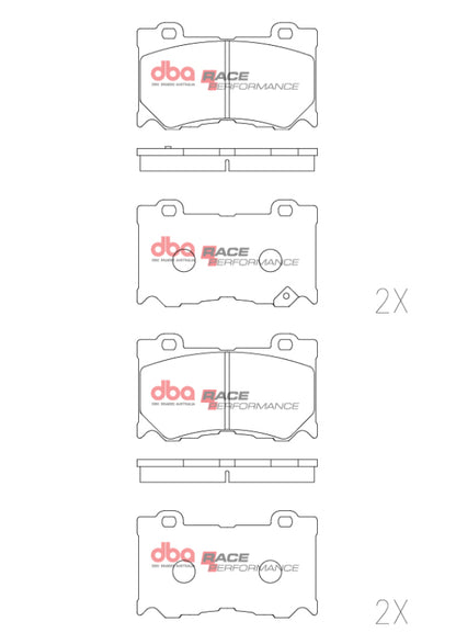 DBA RP Performance Front Brake Pads | Nissan Z (Z34) (23+) (DB2400RP)