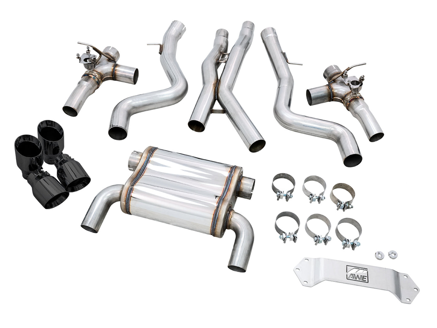 AWE Tuning AWE SwitchPath Catback Exhaust for BMW F8X M3/M4 - Diamond Black - 3025-43074
