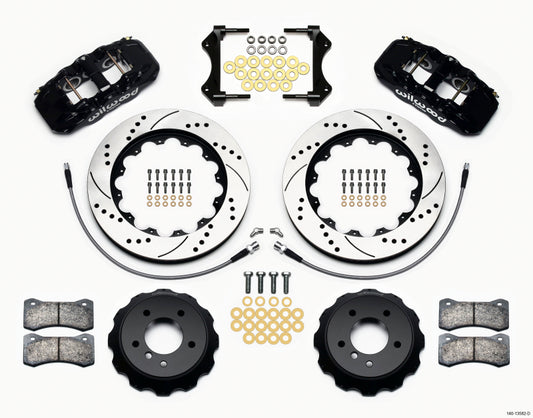 Wilwood AERO6 Front Hat Kit | BMW E90 Series (07-11) 14.00 Drilled (140-13582-D)