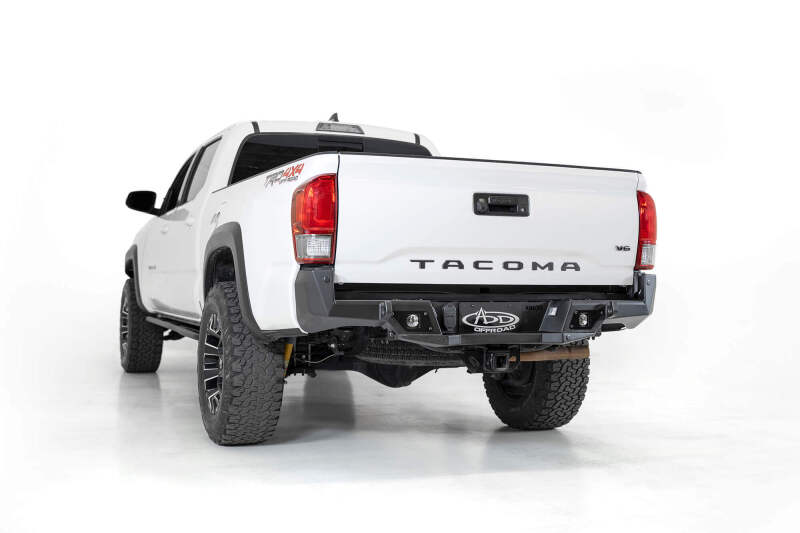 Addictive Desert Designs 16-19 Toyota Tacoma Stealth Fighter Rear Bumper w/ Backup Sensor Cutouts