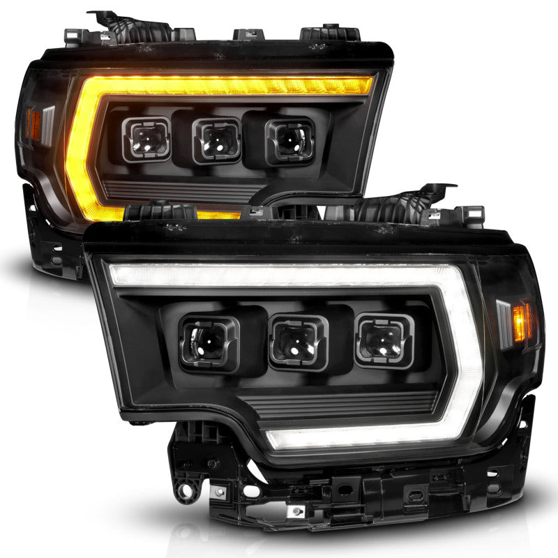 ANZO 19-24 RAM 2500/3500 Z-Series Full LED Proj Headlight DRL/Init/SeqSig Pass Side (111601X-R)