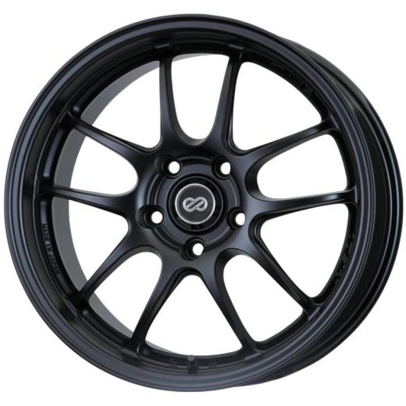 (set of 4) Enkei PF01 Matte Black | 17x7" +38mm | 4x100mm Wheels