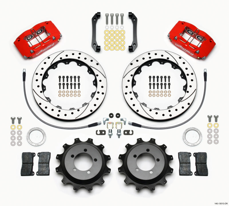 Wilwood Dynapro 12.88in Rear Drilled Brake Kit | Subaru WRX (06-07) (140-13013-DR)