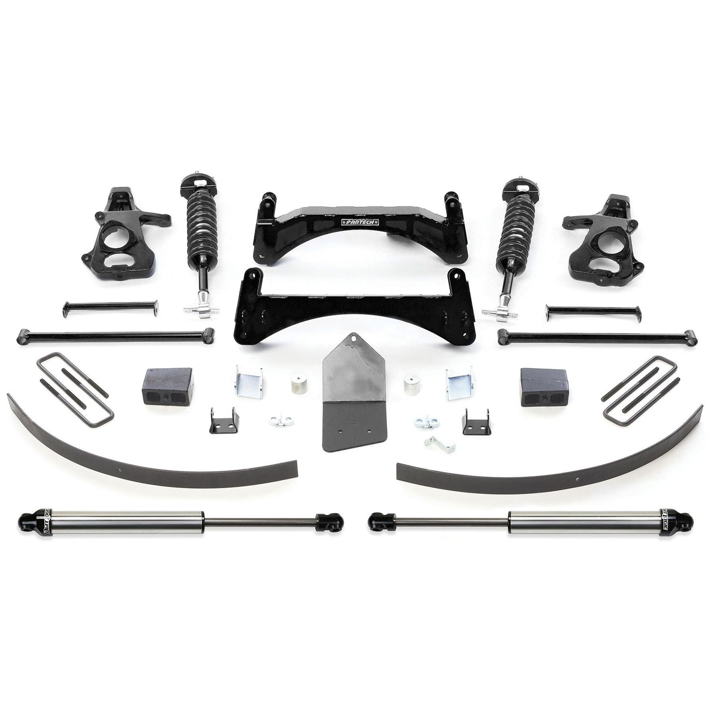 Fabtech 6" Performance System w/ 2.5in Front Coilovers & Rear Coilovers | GM C1500 Pickup (07-13) 2WD w/o Autoride (K1028DL)