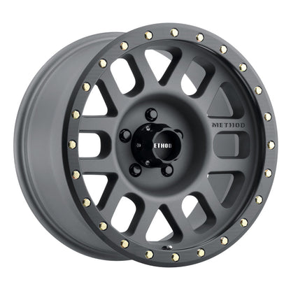 (set of 4) Method Wheels MR309 Titanium/Black Street Loc | 17x8.5" +0mm | 5x5mm Wheel
