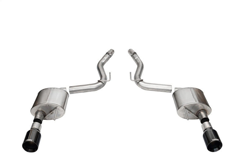 CORSA Sport, Touring / 3.0 in Axle-Back 4.5 in Straight Tips | 2024 Mustang GT Coupe (21253, 21257)