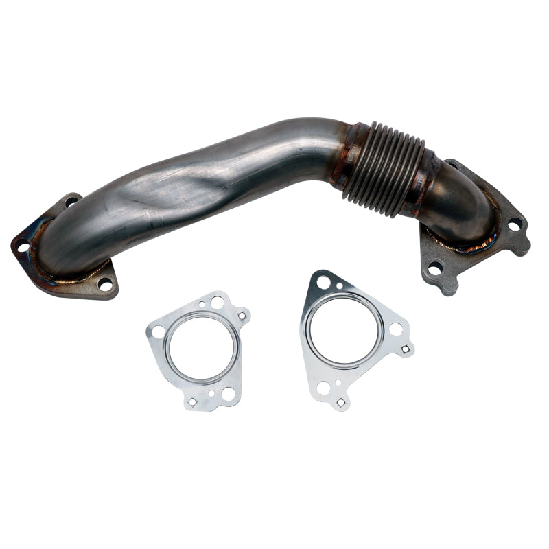 Wehrli 01-04 Chevy 6.6L Duramax LB7 2in SS Pass. Side Up Pipe w/Gaskets (WCF100654)