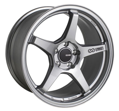 (set of 4) Enkei TS-5 Storm Grey | 17x8" +45mm | 5x100mm Wheels